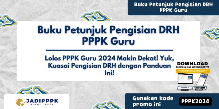 Buku Petunjuk Pengisian DRH PPPK Guru
