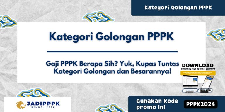 Kategori Golongan PPPK