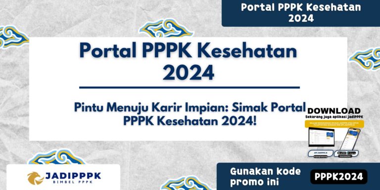 Portal PPPK Kesehatan 2024