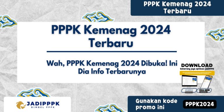 PPPK Kemenag 2024 Terbaru
