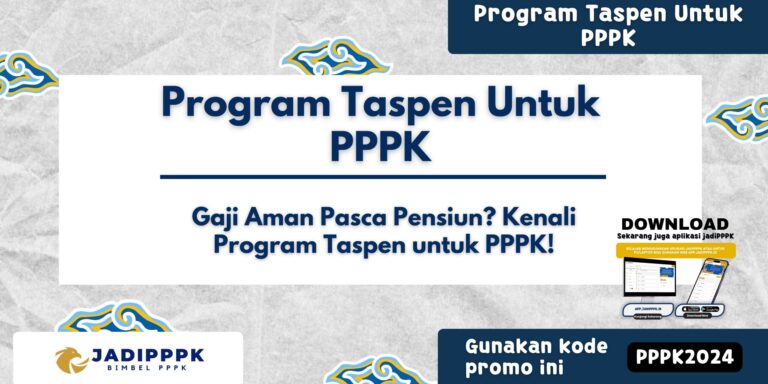 Program Taspen Untuk PPPK