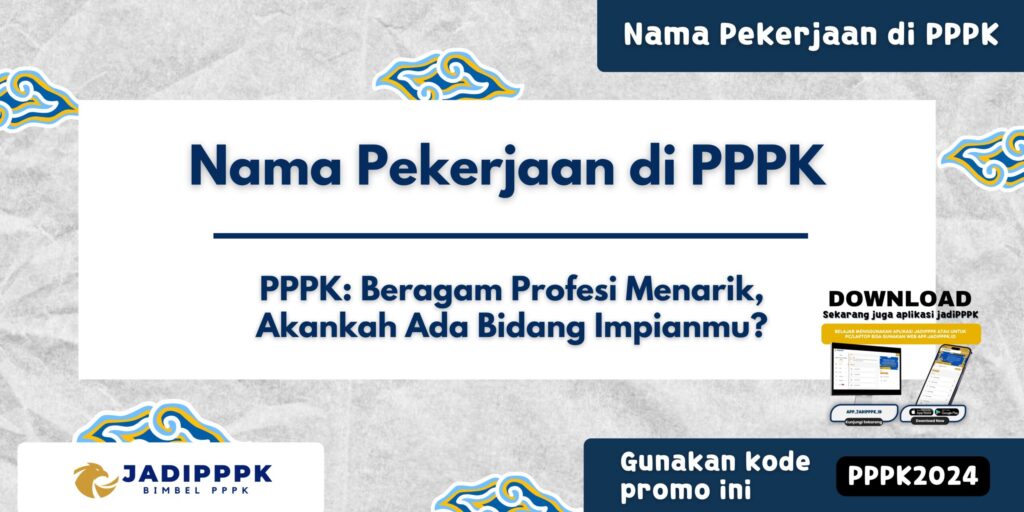 Nama Pekerjaan di PPPK