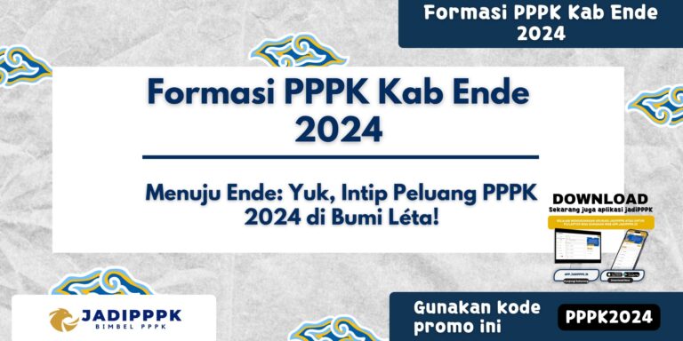 formasi pppk kab ende 2024