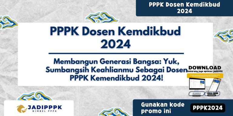 PPPK Dosen Kemdikbud 2024
