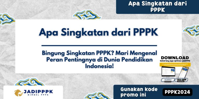 Apa Singkatan dari PPPK