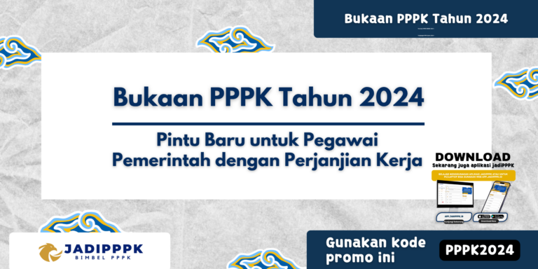 Bukaan PPPK Tahun 2024