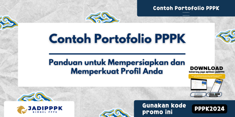 Contoh Portofolio PPPK