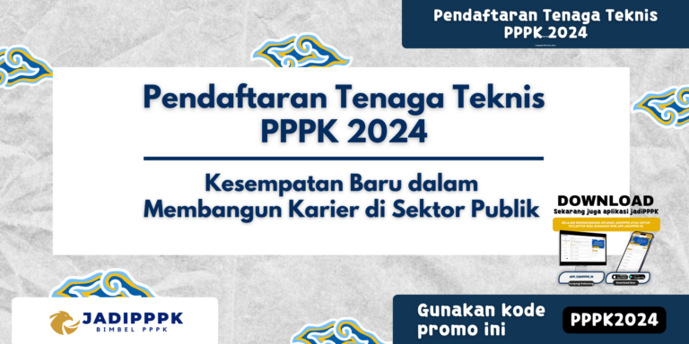Pendaftaran Tenaga Teknis PPPK 2024