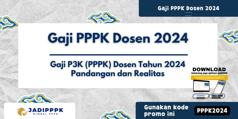 Gaji PPPK Dosen 2024