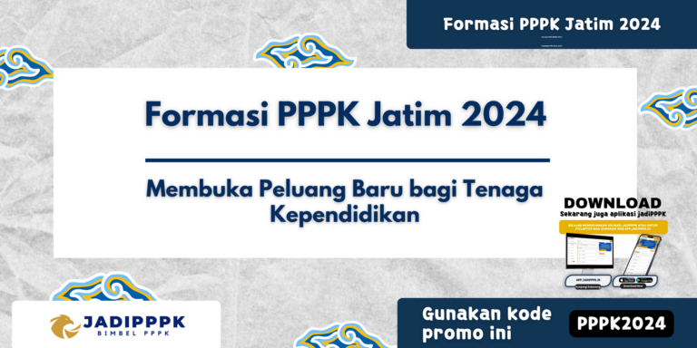 Formasi PPPK Jatim 2024