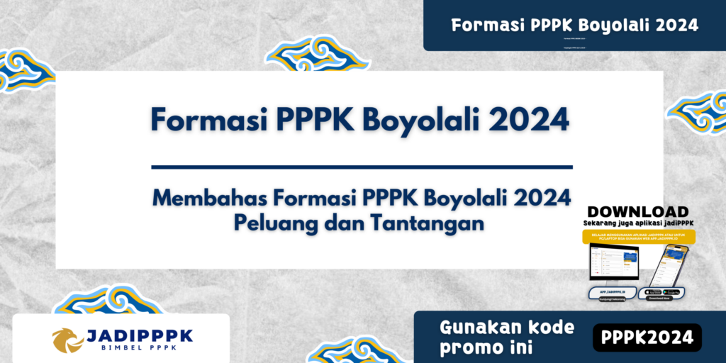 Formasi PPPK Boyolali 2024