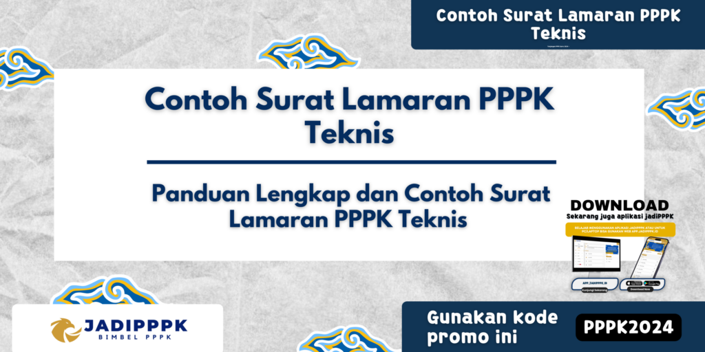 Contoh Surat Lamaran PPPK Teknis