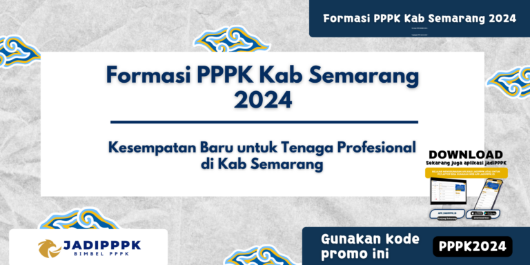 Formasi PPPK Kab Semarang 2024