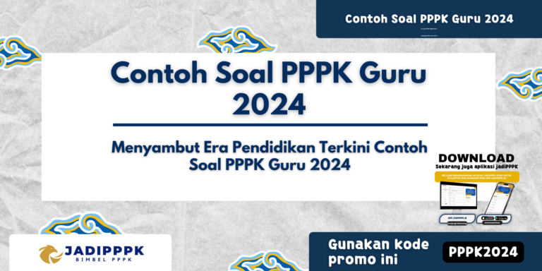 Contoh Soal PPPK Guru 2024