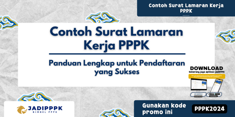 Contoh Surat Lamaran Kerja PPPK