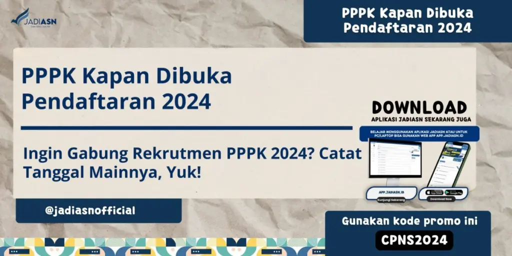 PPPK Kapan Dibuka Pendaftaran 2024