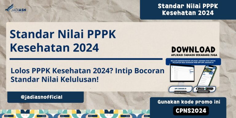 Standar Nilai PPPK Kesehatan 2024