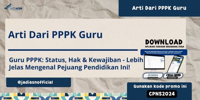 Arti Dari PPPK Guru