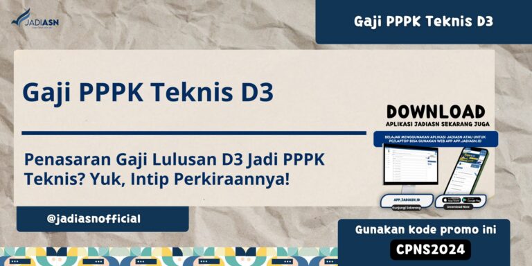 Gaji PPPK Teknis D3