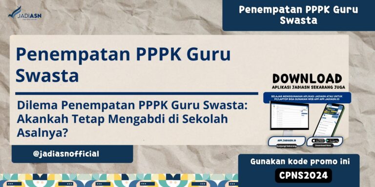 Penempatan PPPK Guru Swasta