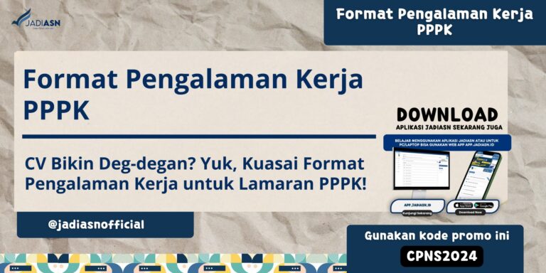 Format Pengalaman Kerja PPPK