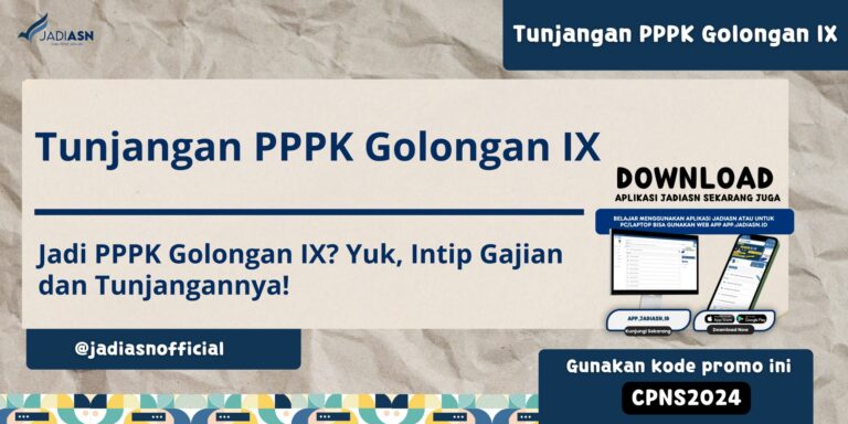 Tunjangan PPPK Golongan IX