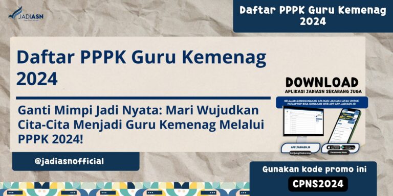 Daftar PPPK Guru Kemenag 2024