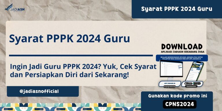 Syarat PPPK 2024 Guru