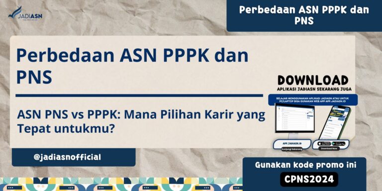 Perbedaan ASN PPPK dan PNS