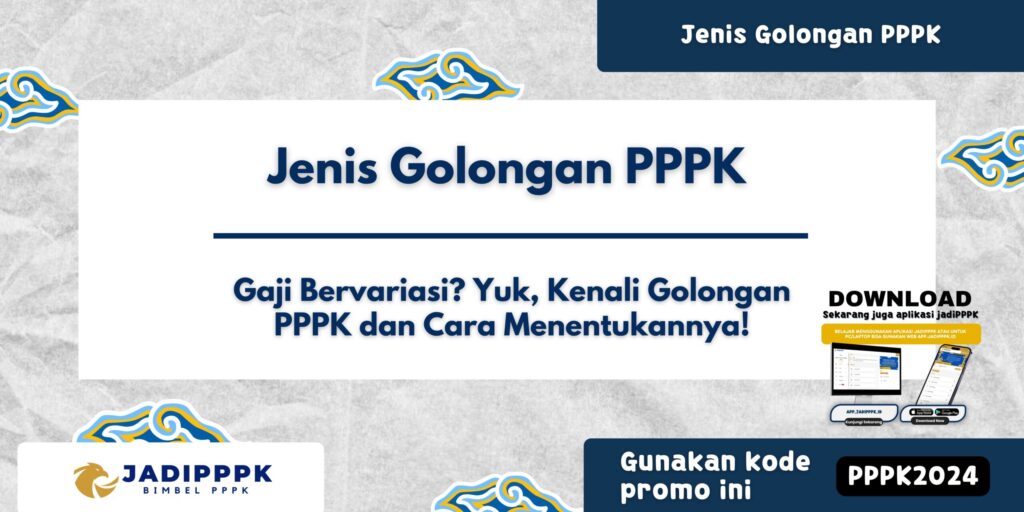 Jenis Golongan PPPK