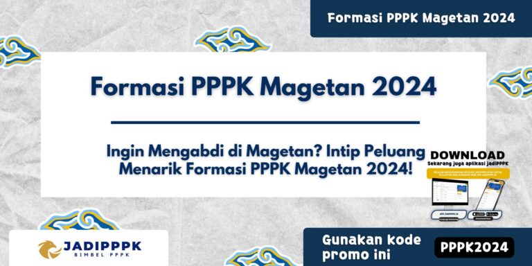 Formasi PPPK Magetan 2024
