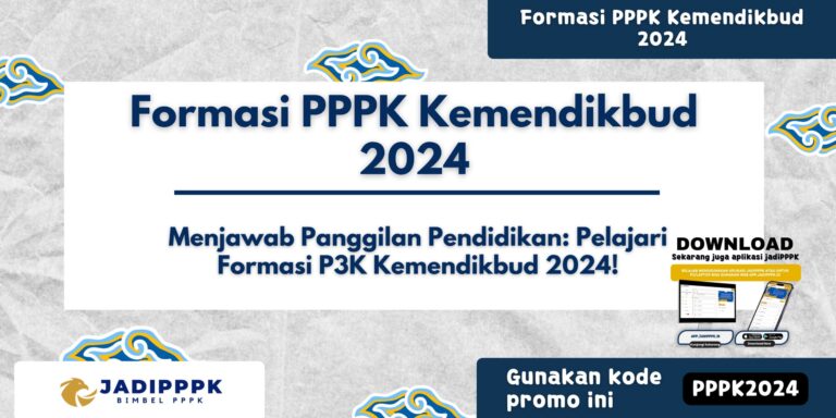 Formasi PPPK Kemendikbud 2024