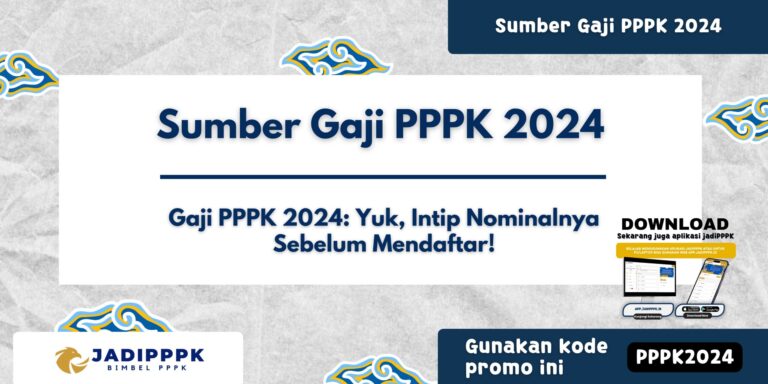 Sumber Gaji PPPK 2024