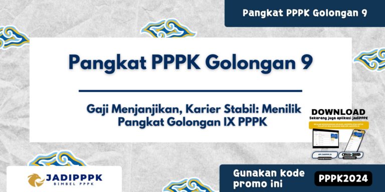 Pangkat PPPK Golongan 9