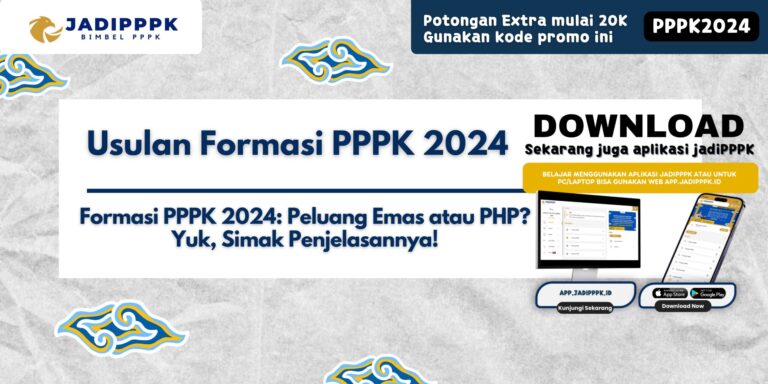 Usulan Formasi PPPK 2024
