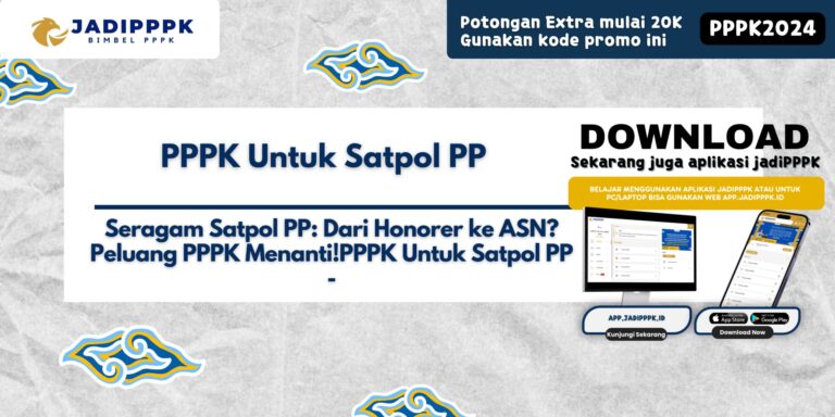 PPPK Untuk Satpol PP
