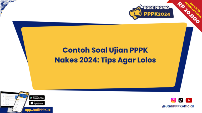 Contoh Soal Ujian PPPK Nakes 2024