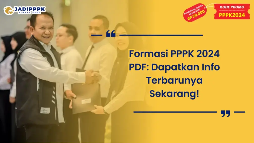 Formasi PPPK 2024 PDF