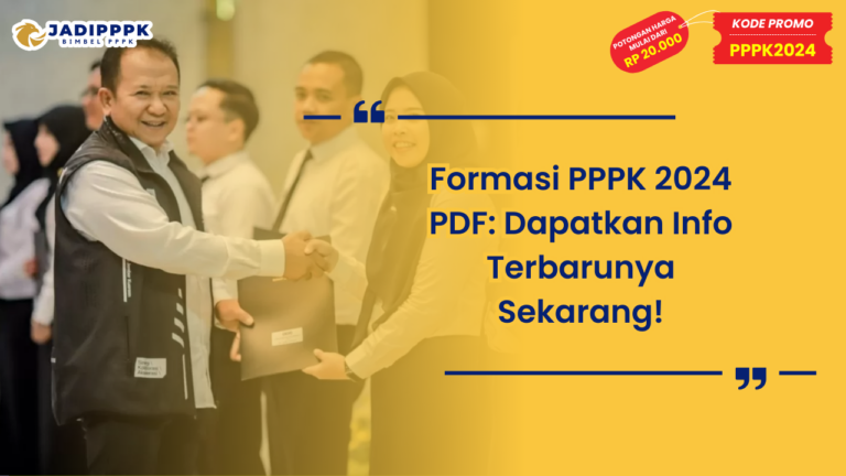 Formasi PPPK 2024 PDF