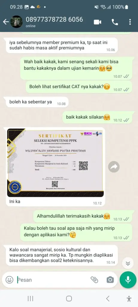 Testimoni pengguna JadiPPPK 6