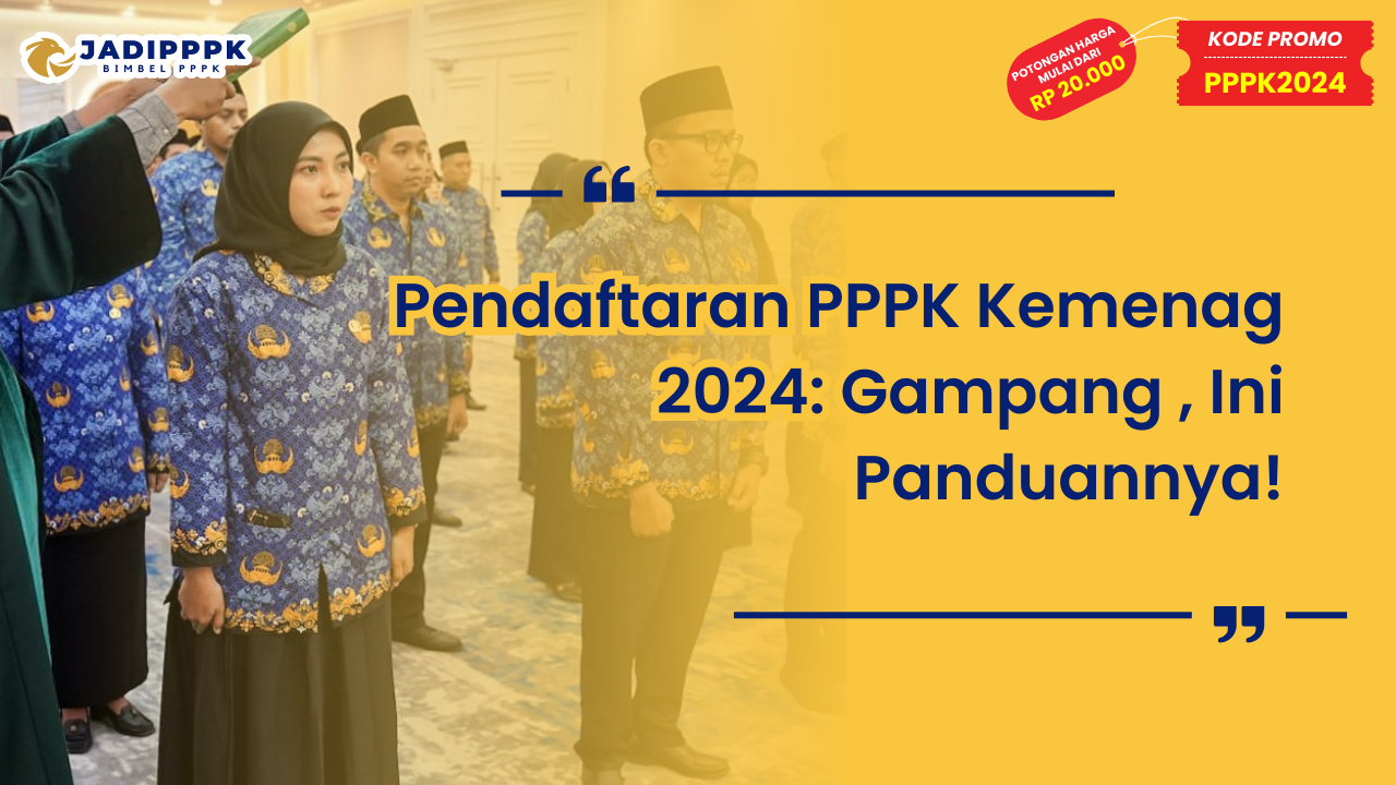Pendaftaran PPPK Kemenag 2024