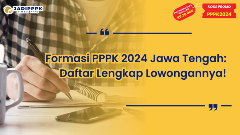Formasi PPPK 2024 Jawa Tengah