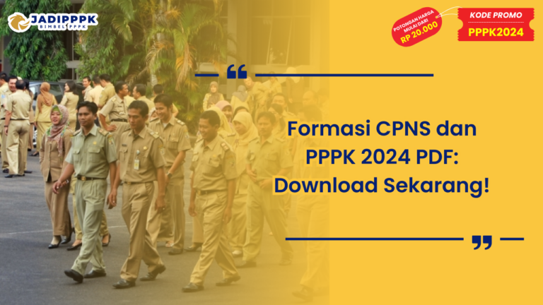 Formasi CPNS dan PPPK 2024 PDF