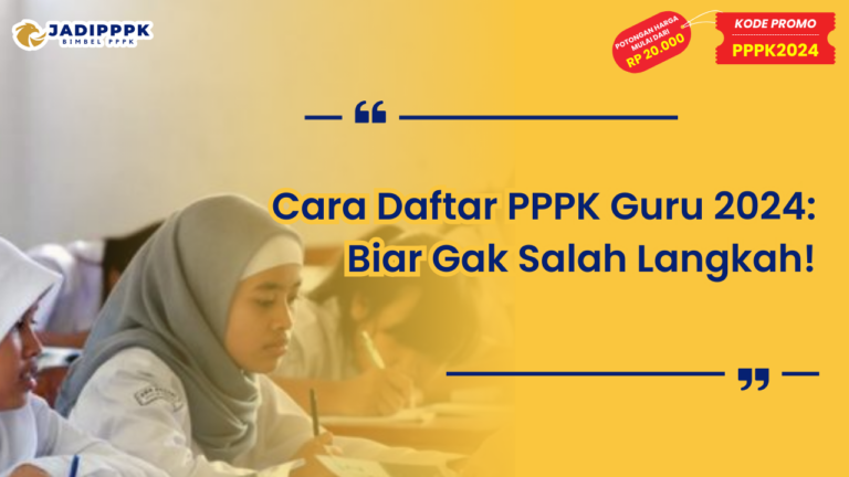 Cara Daftar PPPK Guru 2024