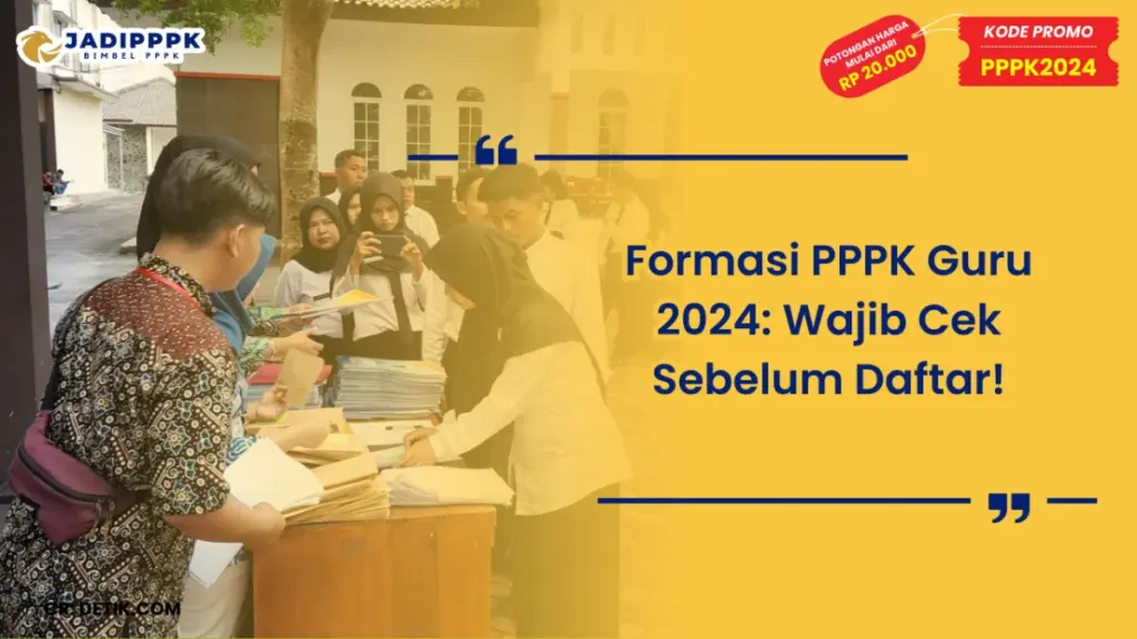 Formasi PPPK Guru 2024