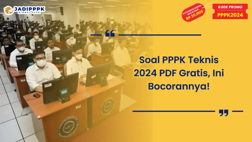 Soal PPPK Teknis 2024 PDF