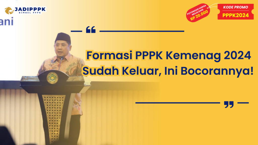 Formasi PPPK Kemenag 2024