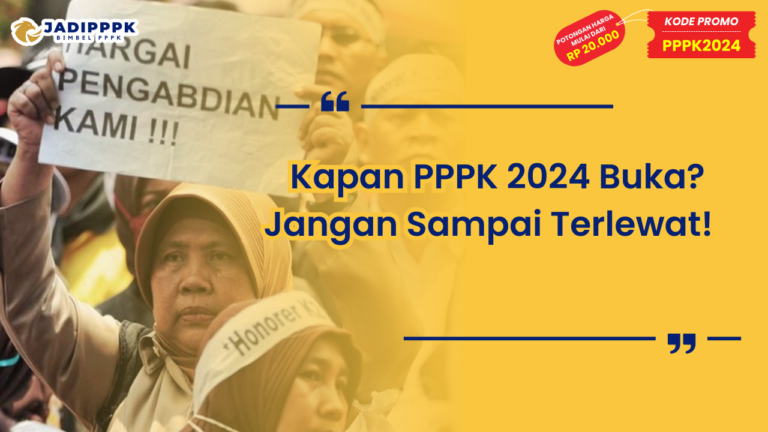 Kapan Buka PPPK 2024