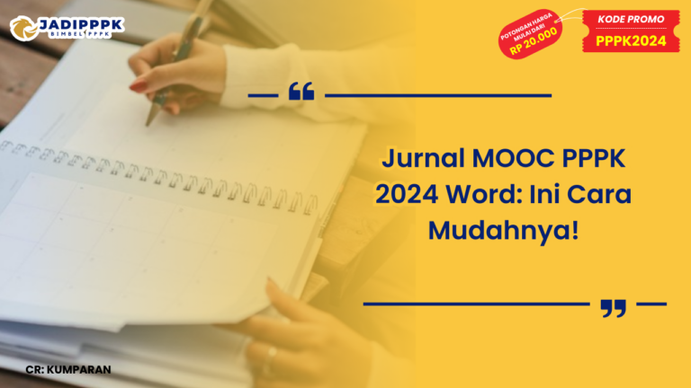 Jurnal MOOC PPPK 2024 Word