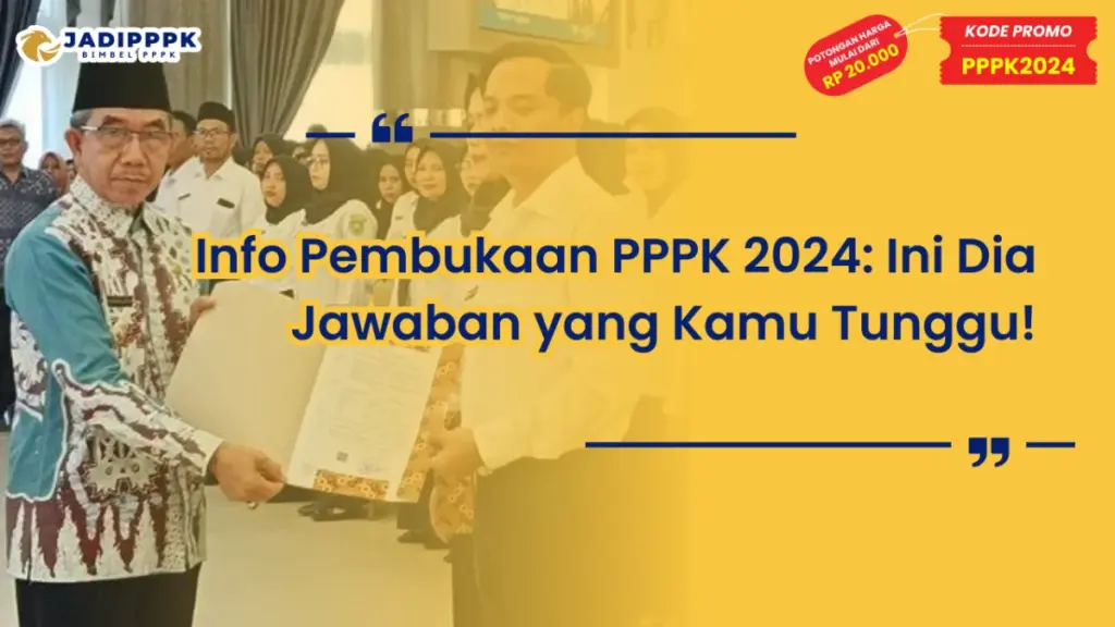 Info Pembukaan PPPK 2024